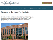 Tablet Screenshot of carolinaspaininstitute.com